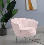 Gardenia Velvet / Engineered Wood / Metal / Foam Contemporary Pink Velvet Chair - 32" W x 31" D x 31" H