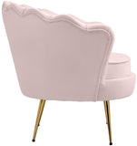 Gardenia Velvet / Engineered Wood / Metal / Foam Contemporary Pink Velvet Chair - 32" W x 31" D x 31" H