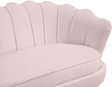 Gardenia Velvet / Engineered Wood / Metal / Foam Contemporary Pink Velvet Loveseat - 60" W x 31" D x 31" H