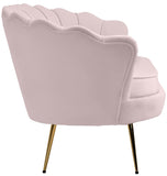 Gardenia Velvet / Engineered Wood / Metal / Foam Contemporary Pink Velvet Loveseat - 60" W x 31" D x 31" H