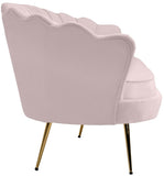 Gardenia Velvet / Engineered Wood / Metal / Foam Contemporary Pink Velvet Sofa - 80" W x 31" D x 31" H