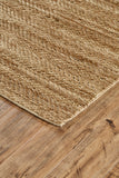 Kaelani Natural Handmade Area Rug, Solid Color, Biscuit Tan, 9ft-6in x 13ft-6in
