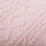 Bellomy Faux Fur Throw Blanket, Pink Noble House