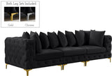 Tremblay Velvet Contemporary Modular Sofa