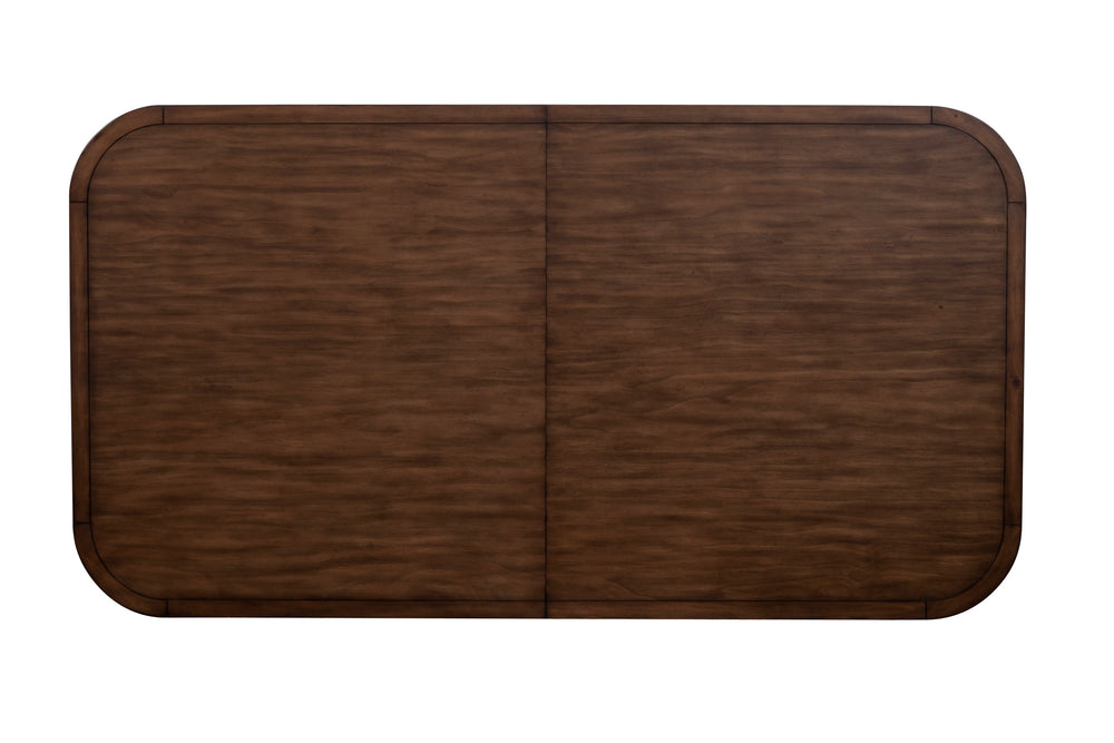 Alpine Furniture Donham Two Tone Dining Table 3737-01 Mystic Brown & White Pine Solids & Veneer 42 x 78-96 x 30.5