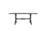 House Beatrice Transitional Dining Table Charcoal Finish 68810-ACME