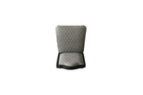 House Beatrice Transitional Side Chair (Set-2) Two Tone Gray Fabric(#ABE-92) & Charcoal Finish 68812-ACME