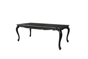 House Delphine Transitional Dining Table Charcoal Finish 68830-ACME