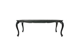 House Delphine Transitional Dining Table Charcoal Finish 68830-ACME