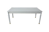 House Marchese Transitional Dining Table Pearl Gray Finish 68860-ACME