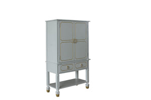 House Marchese Transitional Cabinet Pearl Gray Finish 68865-ACME