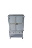 House Marchese Transitional Cabinet Pearl Gray Finish 68865-ACME