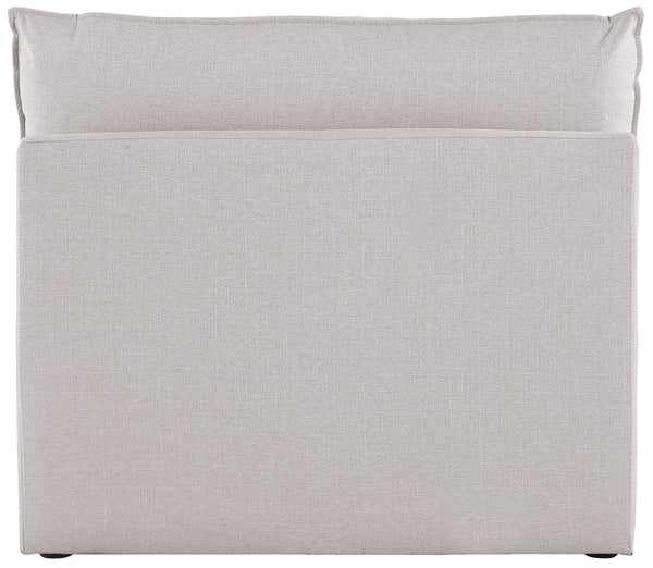 Mackenzie Linen Textured Fabric / Engineered Wood / Foam Contemporary Beige Durable Linen Textured Armless - 40" W x 40" D x 35" H