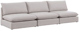 Mackenzie Linen Textured Fabric Contemporary Modular Sofa