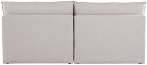 Mackenzie Linen Textured Fabric / Engineered Wood / Foam Contemporary Beige Durable Linen Textured Modular Sofa - 80" W x 40" D x 35" H