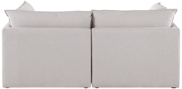 Mackenzie Linen Textured Fabric / Engineered Wood / Foam Contemporary Beige Durable Linen Textured Modular Sofa - 80" W x 40" D x 35" H