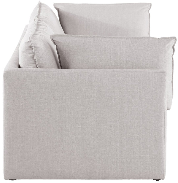 Mackenzie Linen Textured Fabric / Engineered Wood / Foam Contemporary Beige Durable Linen Textured Modular Sofa - 80" W x 40" D x 35" H