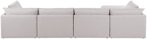 Mackenzie Linen Textured Fabric / Engineered Wood / Foam Contemporary Beige Durable Linen Textured Modular Sectional - 160" W x 80" D x 35" H