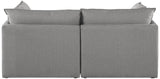 Mackenzie Linen Textured Fabric / Engineered Wood / Foam Contemporary Grey Durable Linen Textured Modular Sofa - 80" W x 40" D x 35" H