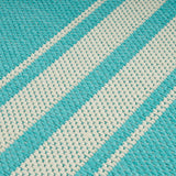 Noble House Evesham 7'10" x 10' Indoor Area Rug, Teal and Ivory