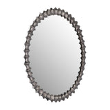 Sagebrook Home Contemporary Metal,29",ring Texture Mirror,brushed Nickel 17434 Silver 