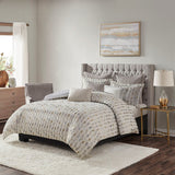 Sanctuary Glam/Luxury 100% Polyester Jacquard 9Pcs Comforter Set