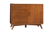 Alpine Furniture Flynn Accent Cabinet, Acorn 966-14 Acorn Mahogany Solids & Okoume Veneer 40 x 19 x 32