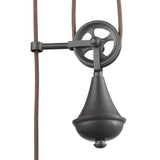 Spindle Wheel 10'' Wide 1-Light Mini Pendant - Oil Rubbed Bronze