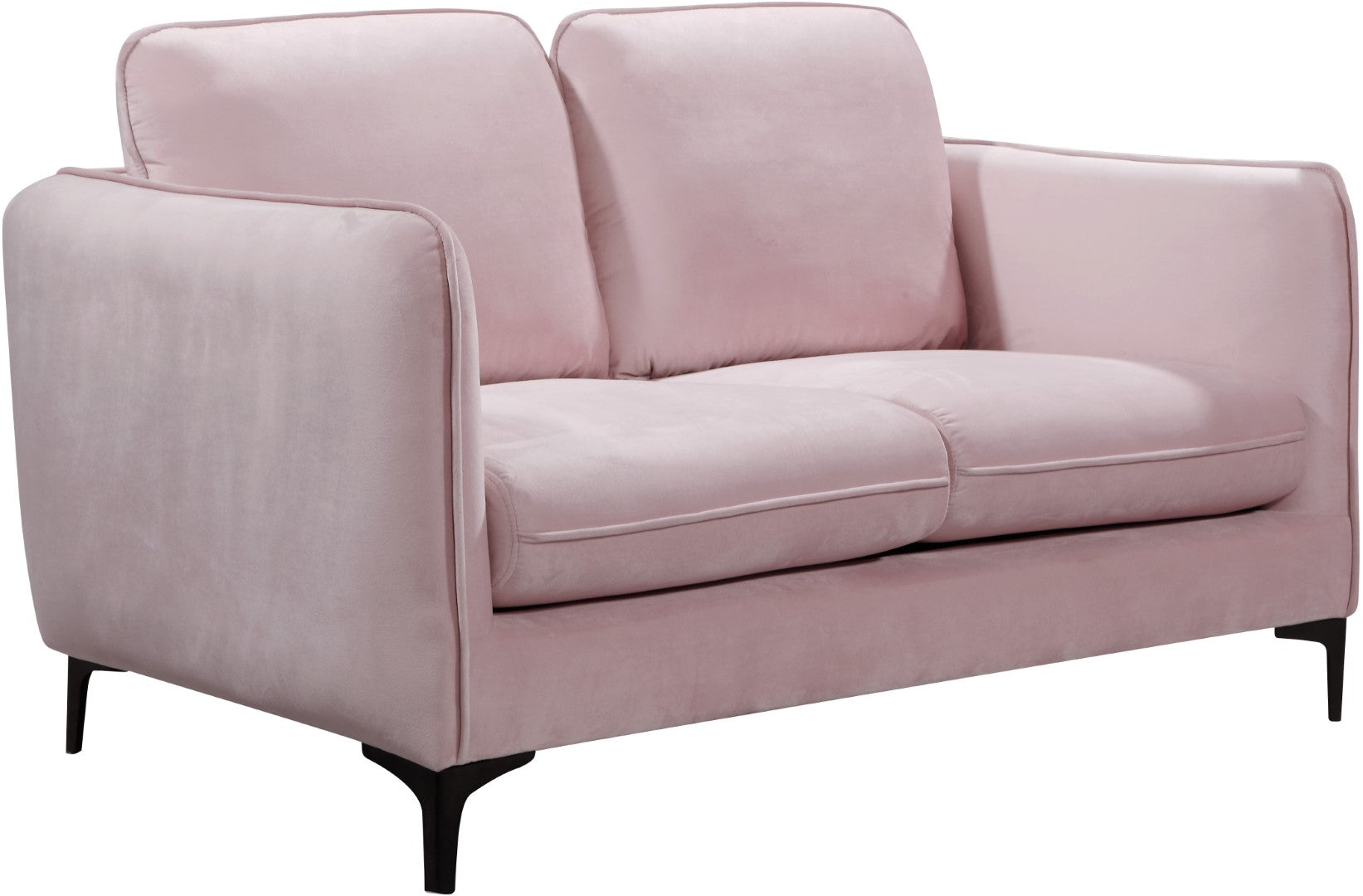 Poppy Velvet Loveseat - Thumbnail 4