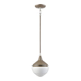 Mid-Century Schoolhouse 12'' Wide 1-Light Mini Pendant - Pecan