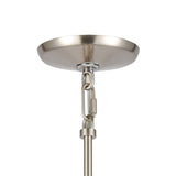 Mid-Century Schoolhouse 12'' Wide 1-Light Mini Pendant - Satin Nickel