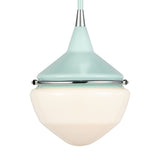 Mid-Century Schoolhouse 12'' Wide 1-Light Mini Pendant - Mint