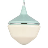 Mid-Century Schoolhouse 12'' Wide 1-Light Mini Pendant - Mint