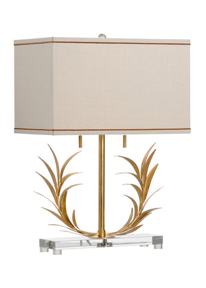 Gold Laurel Lamp