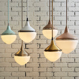 Mid-Century Schoolhouse 12'' Wide 1-Light Mini Pendant - Satin Brass