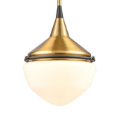 Mid-Century Schoolhouse 12'' Wide 1-Light Mini Pendant - Satin Brass