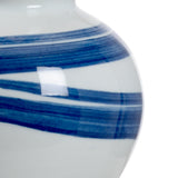 Blue And White Swirl Lamp