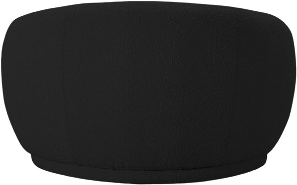 Hyde Boucle Fabric / Engineered Wood / Foam Contemporary Black Boucle Fabric Chair - 42" W x 38" D x 27.5" H