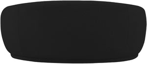 Hyde Boucle Fabric / Engineered Wood / Foam Contemporary Black Boucle Fabric Loveseat - 64" W x 38" D x 27.5" H