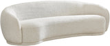 Hyde Boucle Fabric / Engineered Wood / Foam Contemporary Cream Boucle Fabric Sofa - 89.5" W x 38" D x 27.5" H