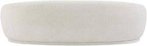 Hyde Boucle Fabric / Engineered Wood / Foam Contemporary Cream Boucle Fabric Sofa - 89.5" W x 38" D x 27.5" H