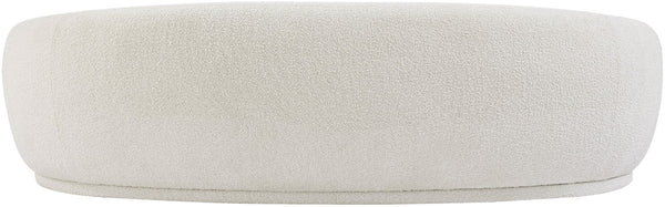 Hyde Boucle Fabric / Engineered Wood / Foam Contemporary Cream Boucle Fabric Sofa - 89.5" W x 38" D x 27.5" H