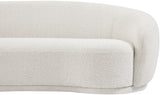 Hyde Boucle Fabric / Engineered Wood / Foam Contemporary Cream Boucle Fabric Sofa - 89.5" W x 38" D x 27.5" H