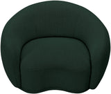 Hyde Boucle Fabric / Engineered Wood / Foam Contemporary Green Boucle Fabric Chair - 42" W x 38" D x 27.5" H