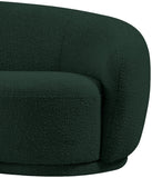 Hyde Boucle Fabric / Engineered Wood / Foam Contemporary Green Boucle Fabric Chair - 42" W x 38" D x 27.5" H