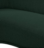 Hyde Boucle Fabric / Engineered Wood / Foam Contemporary Green Boucle Fabric Chair - 42" W x 38" D x 27.5" H