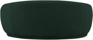 Hyde Boucle Fabric / Engineered Wood / Foam Contemporary Green Boucle Fabric Loveseat - 64" W x 38" D x 27.5" H