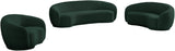 Hyde Boucle Fabric / Engineered Wood / Foam Contemporary Green Boucle Fabric Sofa - 89.5" W x 38" D x 27.5" H