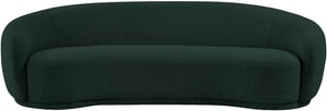 Hyde Boucle Fabric / Engineered Wood / Foam Contemporary Green Boucle Fabric Sofa - 89.5" W x 38" D x 27.5" H