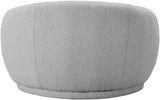 Hyde Boucle Fabric / Engineered Wood / Foam Contemporary Grey Boucle Fabric Chair - 42" W x 38" D x 27.5" H